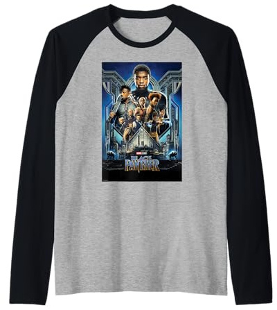 Marvel Studios Black Panther Movie Poster Raglan