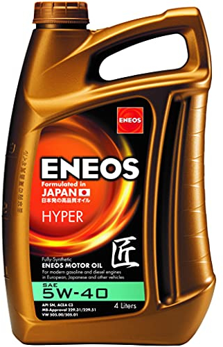 ENEOS Motoröl 5W40 “HYPER” 4L - Motorenöl für Auto - Vollsynthetisch Motor Öl mit Organischen Zusätzen - Weniger Kraftstoffverbrauch - Motorschutz