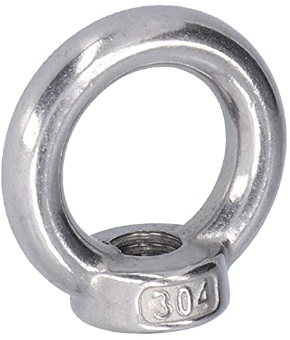 10 Stück Ringmuttern aus Edelstahl für Forstmaschinen(M5)