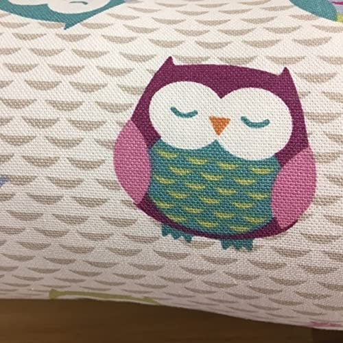 Snugglemore Draught Excluder Fabric Cotton Various Designs Door Window Draught Cushion Guard (Owl)