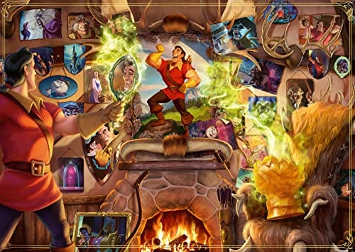 Ravensburger Puzzle 2D 1000 elementów: Villainous. Gaston, Stary Design