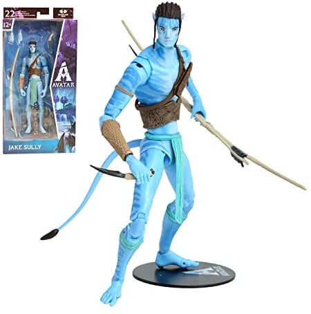 McFarlane Toys, Disney Avatar, 7-inch Jake Sully Classic Avatar Movie Action Figure With 22 Moving Parts, Disney Toys Collectible Figure With Collectors Stand, Ages 12+