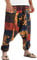perdontoo Mens Casual Harem Pants Fancy Print Wide Leg Baggy Trousers (Color 1, M)