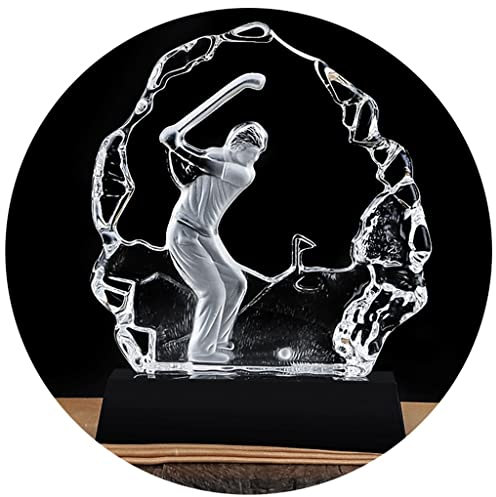 Pokale, Medaillen Auszeichnungen Golf-Preistrophäe Für Die Längste Distanz Kristallklare Golftrophäe Golf Club Game Competition Medaille Geschenke Und Schmuck Für Kinder Pokale