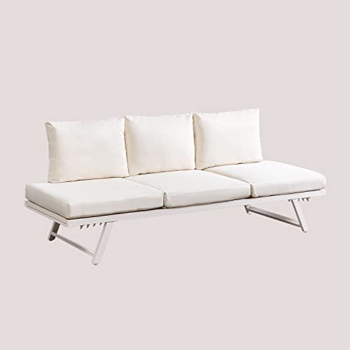 SKLUM 3-Sitzer-Gartensofa Libanc Gardenia Weiß