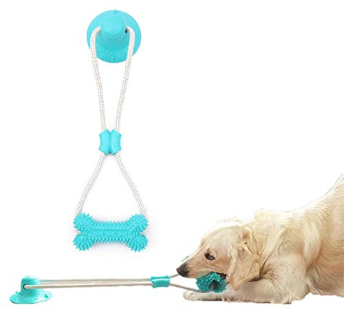 NafuFreedom Dog Chew Suction Cup Tug of War Toy, Interactive Dog Toy, Puppy Teething Toys, Chew Toy (Blue Upgrade)
