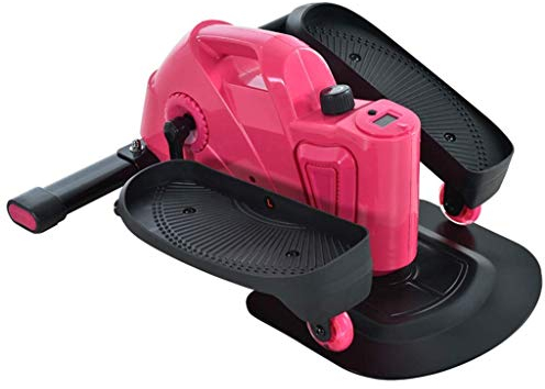 GaRcan Sunny Health and Fitness Verstellbarer Mini-Treppenstepper, Trainingsgerät, Trittmaschine mit Drehfunktion, Heim-Gewichtsverlustgerät, stummgeschaltete LED-Zählanzeige (rot)