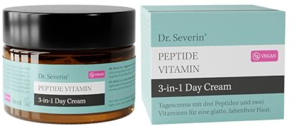 Dr. Severin Peptide Vitamin 3-in-1 Day Cream 50 ml I Formel mit vegan Retinol (Bakuchiol), Niacinamide (Vitamin B3) und Hyaluronsäure I Anti-Aging Gesichtscreme I Lifting Effekt I Tagescreme