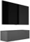 3E 3xE living.com Hängendes TV- Schrank (B: 100 cm, H: 34 cm, T: 32 cm) in ANTHRAZIT