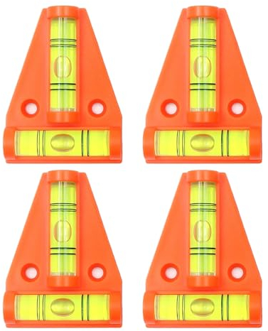 4-teilige kleine Wasserwaage, Mini-Wasserwaage, Wohnmobil-Teile und -Zubehör, Wasserwaage-Set, Wohnmobil-Zubehör, Wohnmobil-Gadgets, Wohnmobil-Nivellierrampe, Taschenwasserwaage