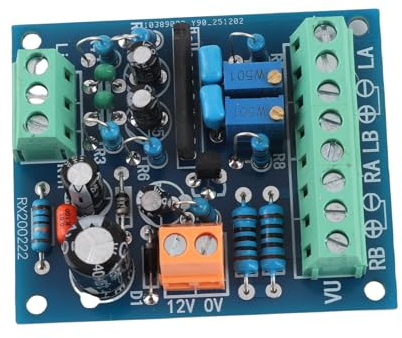 Yctze 2er-Pack VU-Meter mit Warmer Hintergrundbeleuchtung für Audiopegelaufzeichnung, Kommt mit Treiberplatine – Analoges Audiopegel-Verstärker-Panel