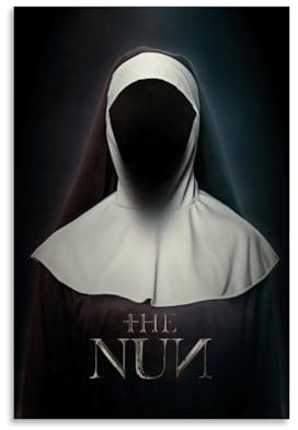 Horror-Film-Poster The Nonne, langlebig, farbecht, Wandkunst, dekoratives Gemälde für Wohnzimmer, Schlafzimmer, Heimdekoration, 30 x 45 cm, ungerahmter Stil