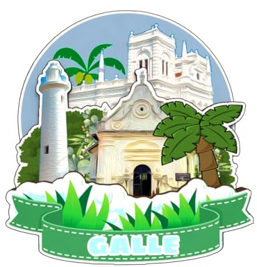 Galle Sri Lanka Fridge Magnet 3D Wooden City Travel Souvenirs Handmade Crafts Refrigerator Magnets Stickers Home Decor Collection Gift