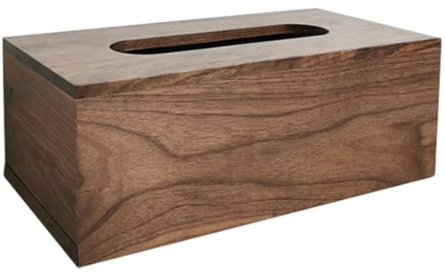 HiyyFloy Taschentuchbox-Abdeckung Aus Holz, Serviettenspender, Rechteckiger Taschentuchhalter, Wischtuchspender Für Heimdekoration, Schlafzimmer, Esstisch, Büro