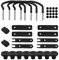 Roof Rack U Bolt Clamps - 4 Cargo Box Mounting Bracket, Roof Rack Mounting Brackets | 4 Cargo Carrier Rack Bolts, 85mm Inside Width Roof Rack U Bolt Clamps With 8 Lock Nuts, 2 Straps