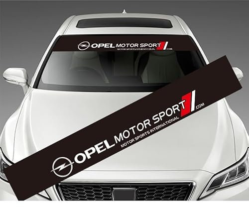 EIWXEFQT Auto Windschutzscheibe Aufkleber, für Opel Corsa-C Corsa-D Corsa-E Corsa-F Auto vorne Windschutzscheibe Aufkleber Abdeckung Styling Dekoration