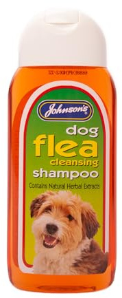 Johnsons Dog Flea Cleansing Shampoo - Eucalyptus and Citronella, Paraben-Free - 400ml