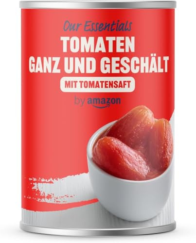 by Amazon Tomaten ganz und geschält, 400 g (Packung mit 6)