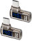 YANBORONSN PD 140W USB C Power Meter with Digital Display,90 Degree USB C Male to Female Tester,Supports Voltage,Current and Power Detection,for,Phone,Laptops(2 Pack)