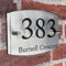 House Numbers Plaques Modern Black Door Plaques For Wall Address House Number Plates for Outside Personalised Front Door Number Perspex Acrylic Door Sign (Classic Font)