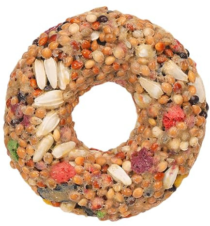 Vogelleckerlis - Vogelspielzeug, Beißstäbe Für, Nymphensittiche Wellensittiche | Getreide Beißspielzeug in Donut-Form Zur Beschäftigung Und Training Für Agaporniden & Voliere Zubehör