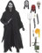 Ghostface Figur Ghostface Actionfigur Anime Figur 18 cm bewegliche Gelenke (mit Zubehör) stehende Pose Modell PVC Statue Sammlerstück Wohnkultur Geschenke