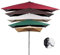 MACAGGTNTU 200cm 250cm Pequeña Sombrilla De Jardín Parasol De Terraza con Manivela Rectangular Sombrilla De Pared para Exterior Jardín Terraza Balcón(Beige,200 * 100cm/6.5 * 3.4ft)