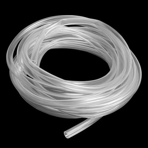 iMeistek 9mm ID x 11mm OD Clear Plastic Tube Hose, 10M Length Food Grade Flexible PVC Vinyl Tube Pipe for Oil Water and Air Transfer