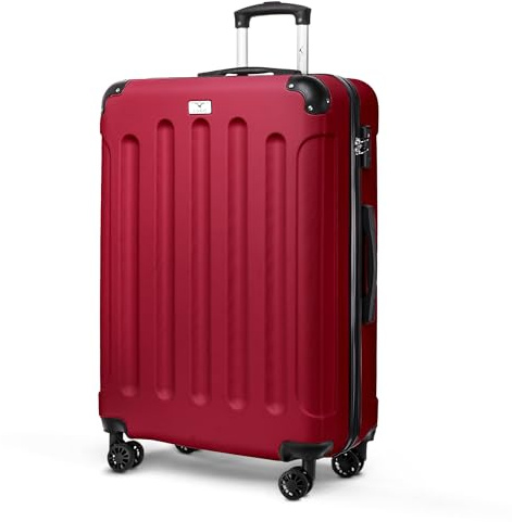 LUGG 28 Inch Suitcase Hard Shell Case 4 Wheel Travel Bag Lightweight ABS Material with TSA Lock Approved for Travel with easyJet, British Airways, RyanAir, Virgin Atlantic, Emirates ect (77x50x29cm)