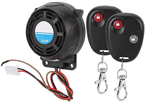 KIMISS Dispositif Antivol Klaxon d'alarme de Télécommande de Moto 105-125dB Système de sécurité Fort + Système d'alarme étanche + Accessoires Automobiles/intérieurs/Antivol/Systèmes 'Alarme