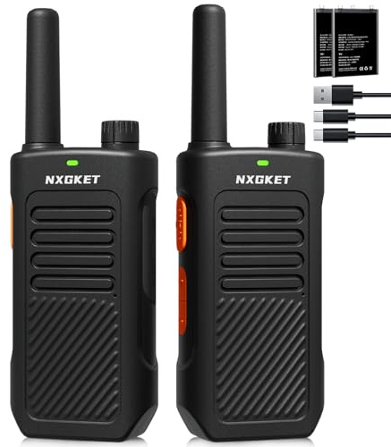 Walkie Talkies for Adults Long Range, PMR446 Professional Walkie Talkies with 1500mAh Rechargeable Batteries, 16 Channels, 2 Way Radio for Camping Hiking Travel Work Communication