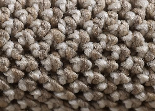 KADIMA DESIGN Moderner Teppich Einfarbig Edel Pflegeleicht Vielseitig Waschbar Strapazierfähig Hochwertig Rund Braun 120x120 cm Schlafzimmer Esszimmer Schadstoffgeprüft | CIMA