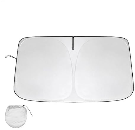 Parasol Coche Delantero para Seat Leon 3 MK3 3.5 MK3.5 5F 2012-2019, Parasol Parabrisas Plegable con Protección UV y Aislamiento Térmico,140X70cm