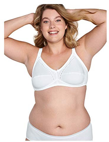 Naturana Women's Soft Cup Everyday Bra 86545, White, 40D