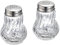 Westmark Salière et Poivrière, Set de 2, Capacité : env. 50 ml, Verre/Acier Inoxydable, Berlin, Argent/Transparent, 65362270