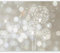 Papier peint murando panoramique artistique 350x256 cm - Revêtement mural décoration pour chambre salon - Design moderne - Blanc beige gris - Pissenlits fleurs nature plantes léger f-C-0040-a-b