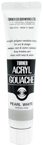 20ml Turner Acrylic Gouache Pearl White 90