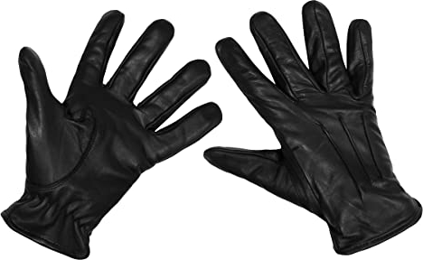 MFH Safety Leather Gloves Black size XXL