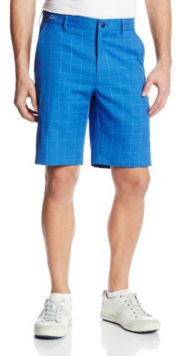 Greg Norman Collection Herren Shorts Windowpane, Herren, Indigo, 35