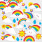 Baker Ross AF399 Regenbogen, bauschige Scrapbook-Aufkleber in lustigen Schaumstoffformen, Bastelmaterial für Schultüten, 120 Stück, sortiert, 8 cm - 6.5 cm