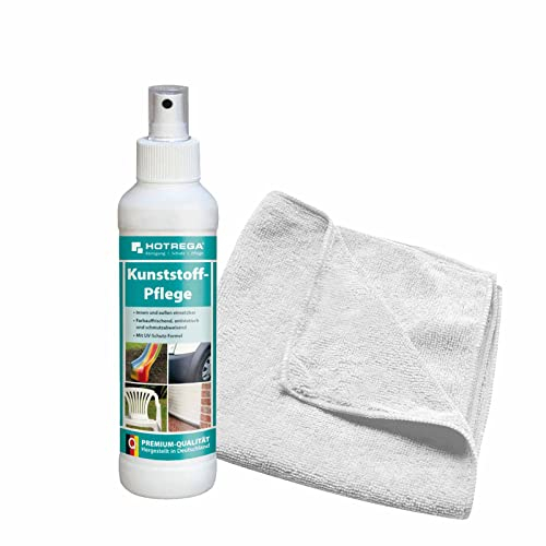 HOTREGA - Kunststoff-Pflege 250 ml SET + Microfasertuch 40 x 40 cm