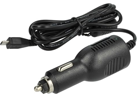 vhbw KFZ-Ladekabel kompatibel mit Becker Ready 50 EU 20 Lmu | 50 Eu 20, 50 EU 19 Navigationsgerät - 12V Ladegerät Schwarz