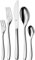 WMF Sinus Besteck Set 12 Personen, Essbesteck 60 teilig Monobloc-Messer, Cromargan Edelstahl poliert, glänzend, spülmaschinenfest