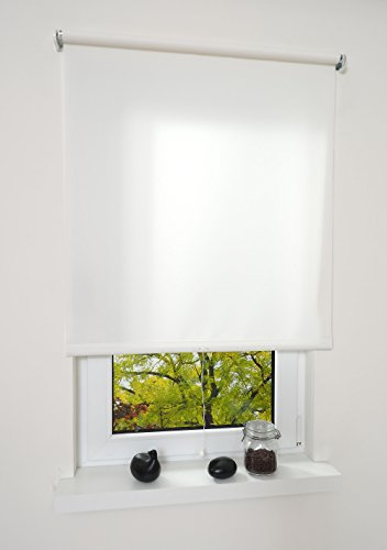 ourdeco® Rollo, Spring-, Schnapprollo/Stoffbreite: 138 x Auszugslänge: 180 cm weiß/Tageslicht, lichtdurchlässig