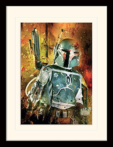 Star Wars 'Boba Fett lackiert' Memorabilia,30 x 40 cm