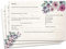 Gästebuchseiten Gästekarten DINA5/A6 - Schöne Fragekarten zum Ausfüllen und Einkleben ins Gästebuch Hochzeit mit Fragen … (Blumen, DINA5)