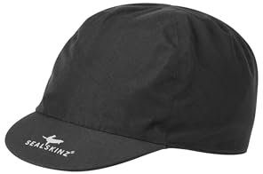 SEALSKINZ | Trunch | Unisex Waterproof All Weather Cycle Cap Hat | for Everyday Use, Cycling & Outdoor Activities Black