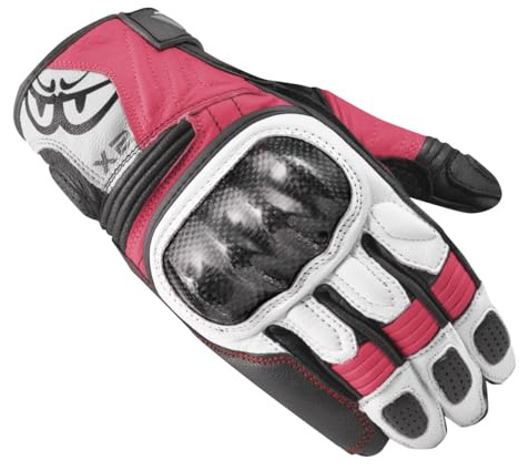 Berik LDX Damen Motorrad Handschuhe, schwarz/pink, XS