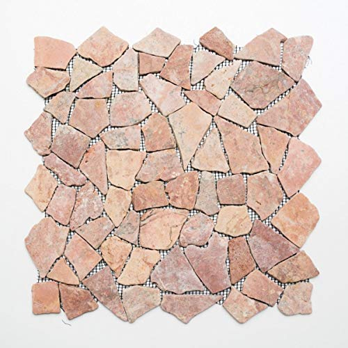 Mosaik Ciot Rossoverona MOS44-30-140 - Piastrelle in marmo e pietra naturale, colore rosso