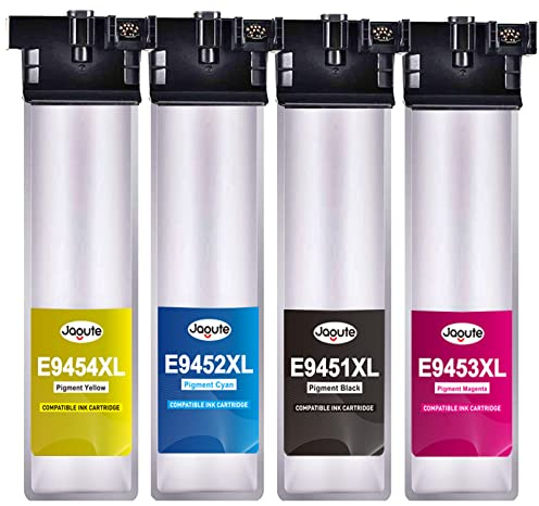 T9451-T9454 Druckerpatronen Ersatz für Epson T9451 T9452 T9453 T9454 Tintenpatronen Kompatibel mit Workforce Pro WF-C5790DWF WF-C5710DWF WF-C5290DW WF-C5210DW WF-C5710 WF-C5210 WF-C5290 (4 Pack)